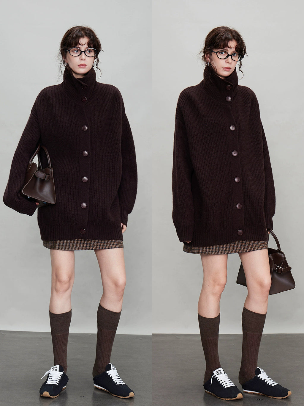 厚針織長版翻領開襟衫_BDHL7942