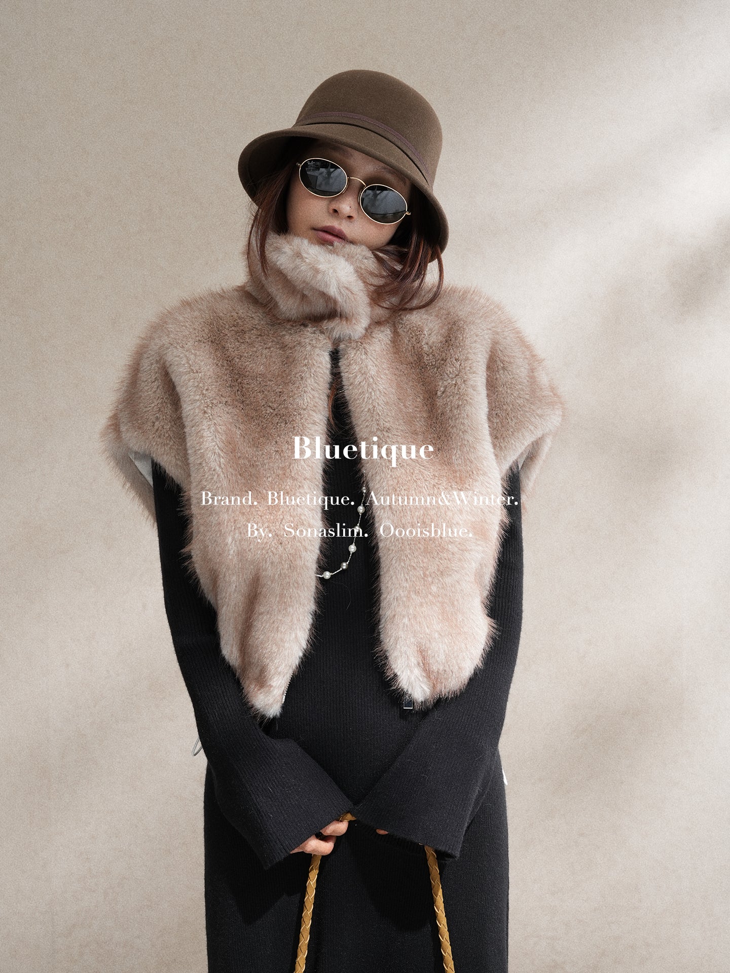 Stand Collar Zipper Fur Vest_BDHL8015