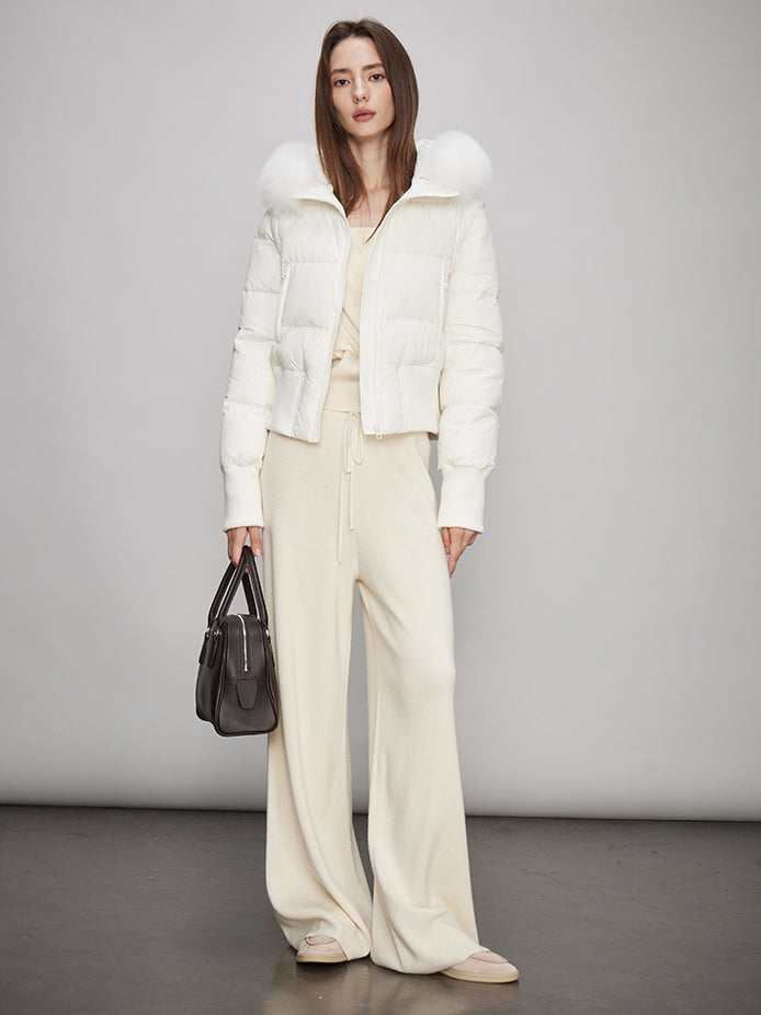 V-Neck Knit Tops Or Elasticated Waist Pants_BDHL7990