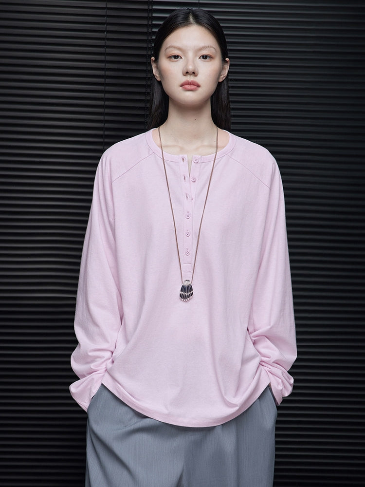 亨利領寬鬆上衣_BDHL8076