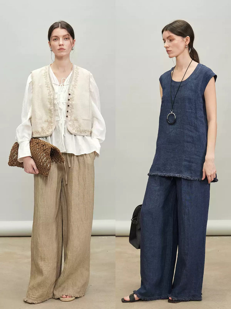 Sleeveless Top Or Straight Pants_BDHL7293
