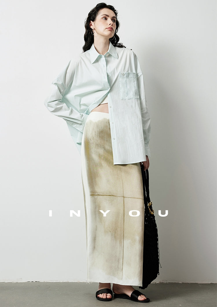 Loose-Fitting Silhouette Shirt_BDHL7155
