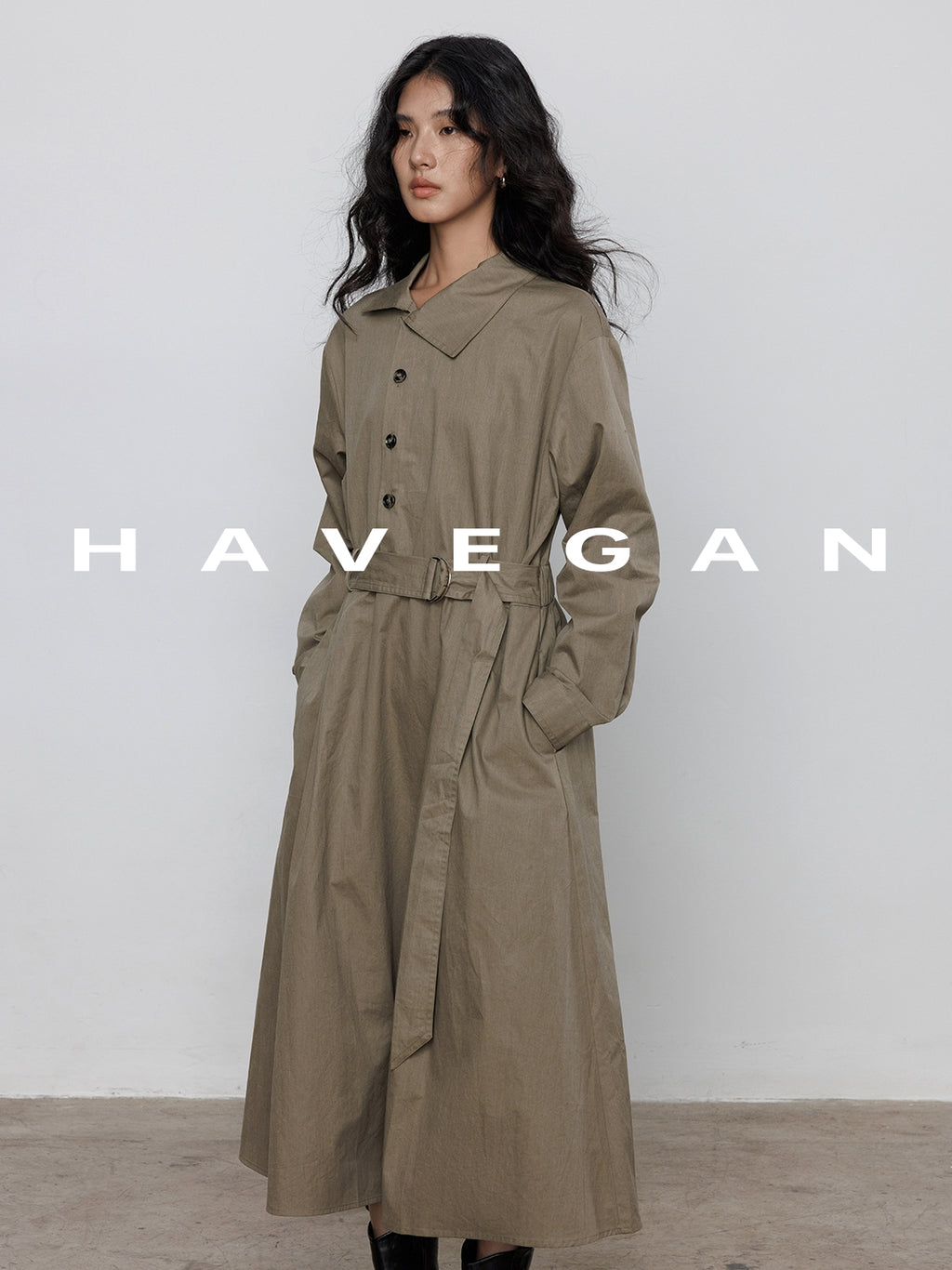 Waist-Belt Shirt Dress_BDHL7712