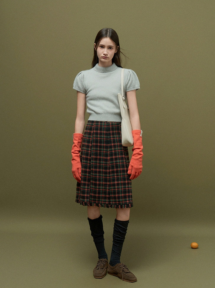 Bubble-Sleeve Turtleneck Knit_BDHL8159