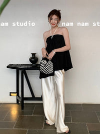 Draped Floor-Length Pants_BDHL7442