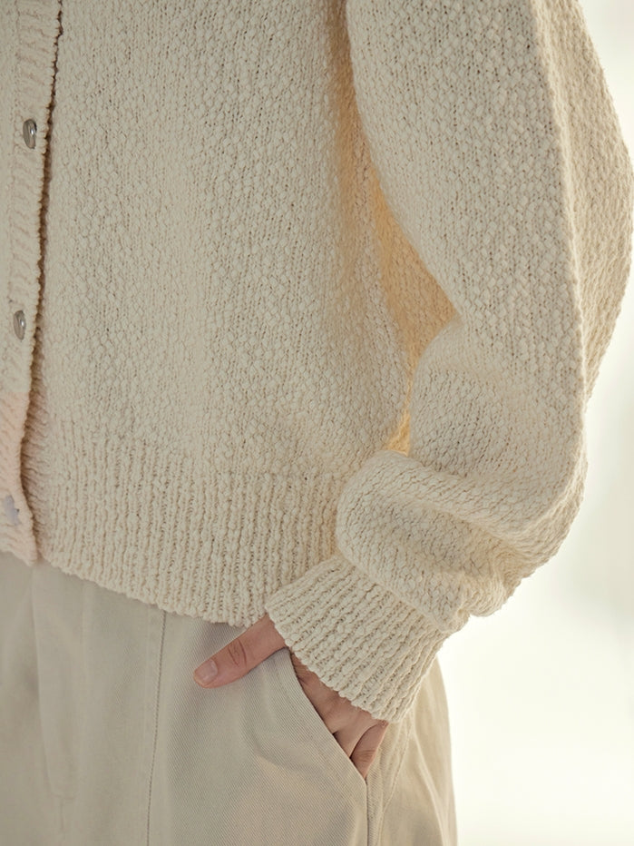 Retro Lapel Knit Cardigan_BDHL7690
