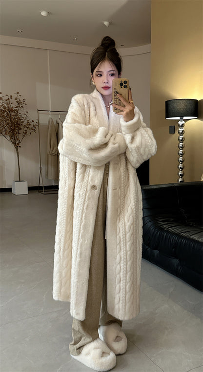 Winter twist cardigan coat_BDHL5353