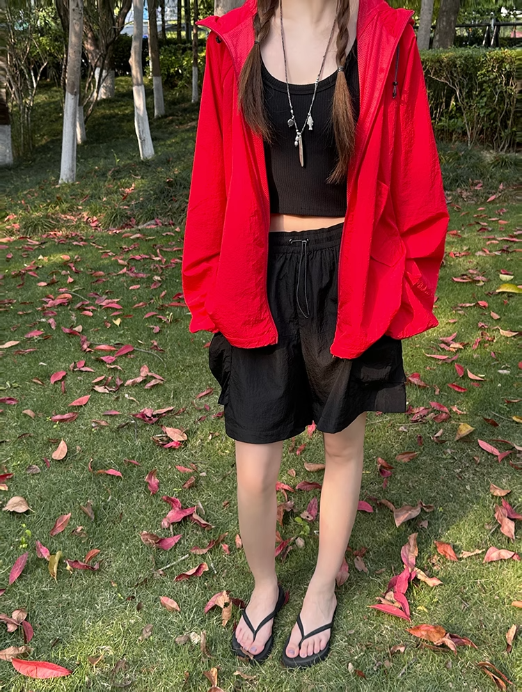 Hoodies Zip Tops Or Pocket Shorts_BDHL7404