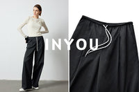 Retro Drawstring Straight Pants_BDHL6400