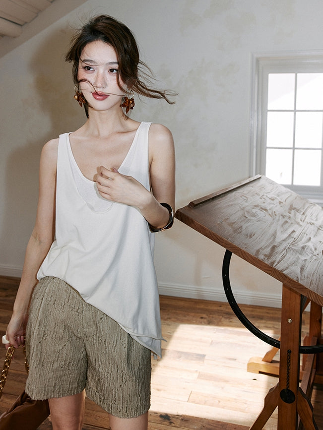 Layering Style Sleeveless Tops_BDHL7471