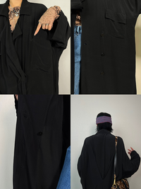 Draped Loose Long Jacket_BDHL6413