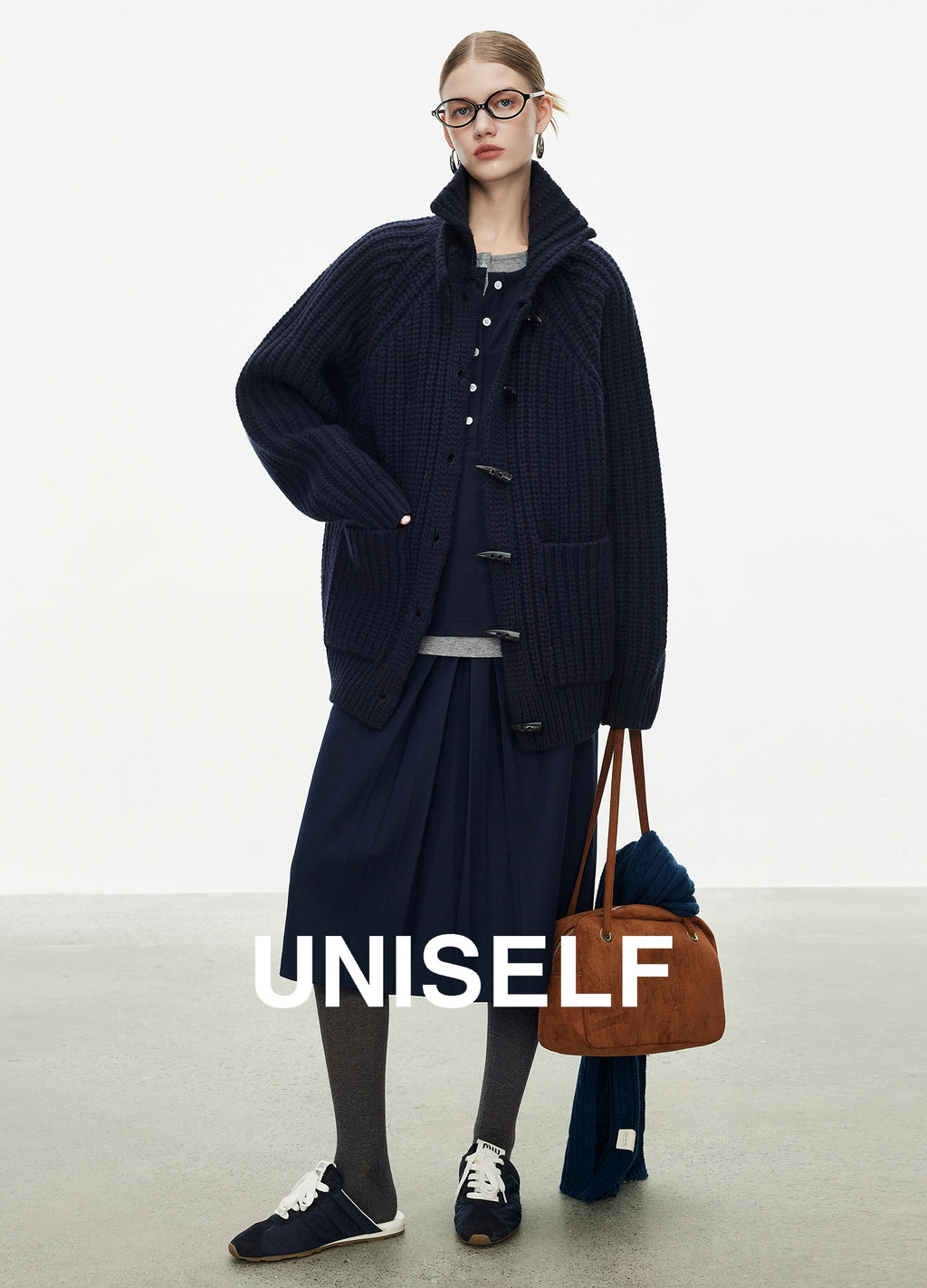 Horn Button Knit Coat_BDHL7978