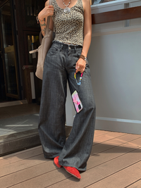 Retro Wide-leg Jeans Pants_BDHL6141