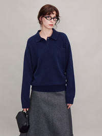 Thick Polo Knitted Sweater_BDHL6636