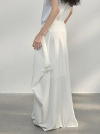 Cocoon Shape Long Skirt_BDHL7482