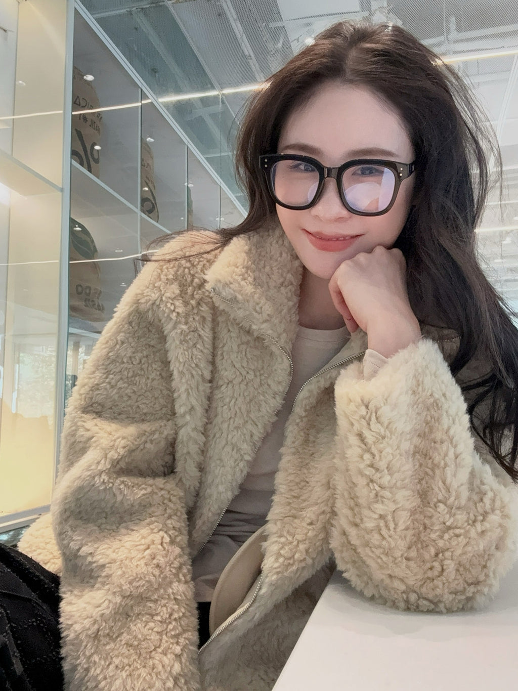 蓬鬆拉鍊外套_BDHL8088