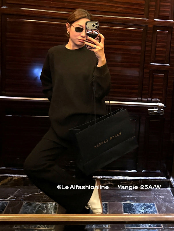 Loose-Fitting Sweatshirt Or Flared Skirt Pants_BDHL8007