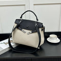 Two-Tone Flap Handbag_BDHL8445