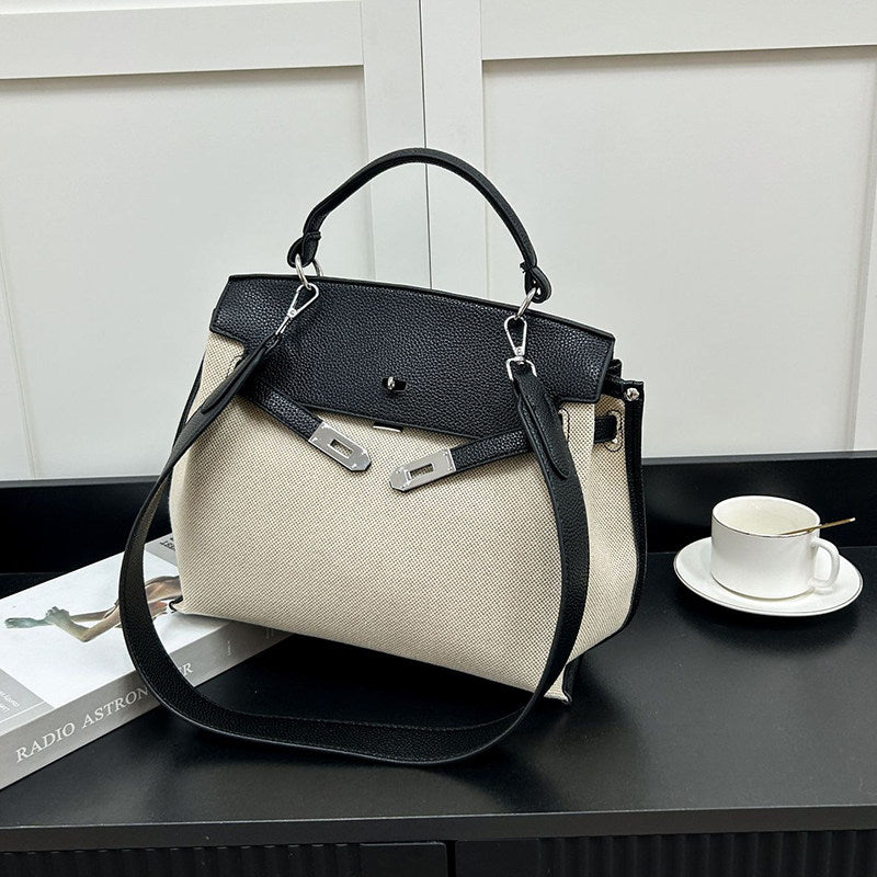 Two-Tone Flap Handbag_BDHL8445