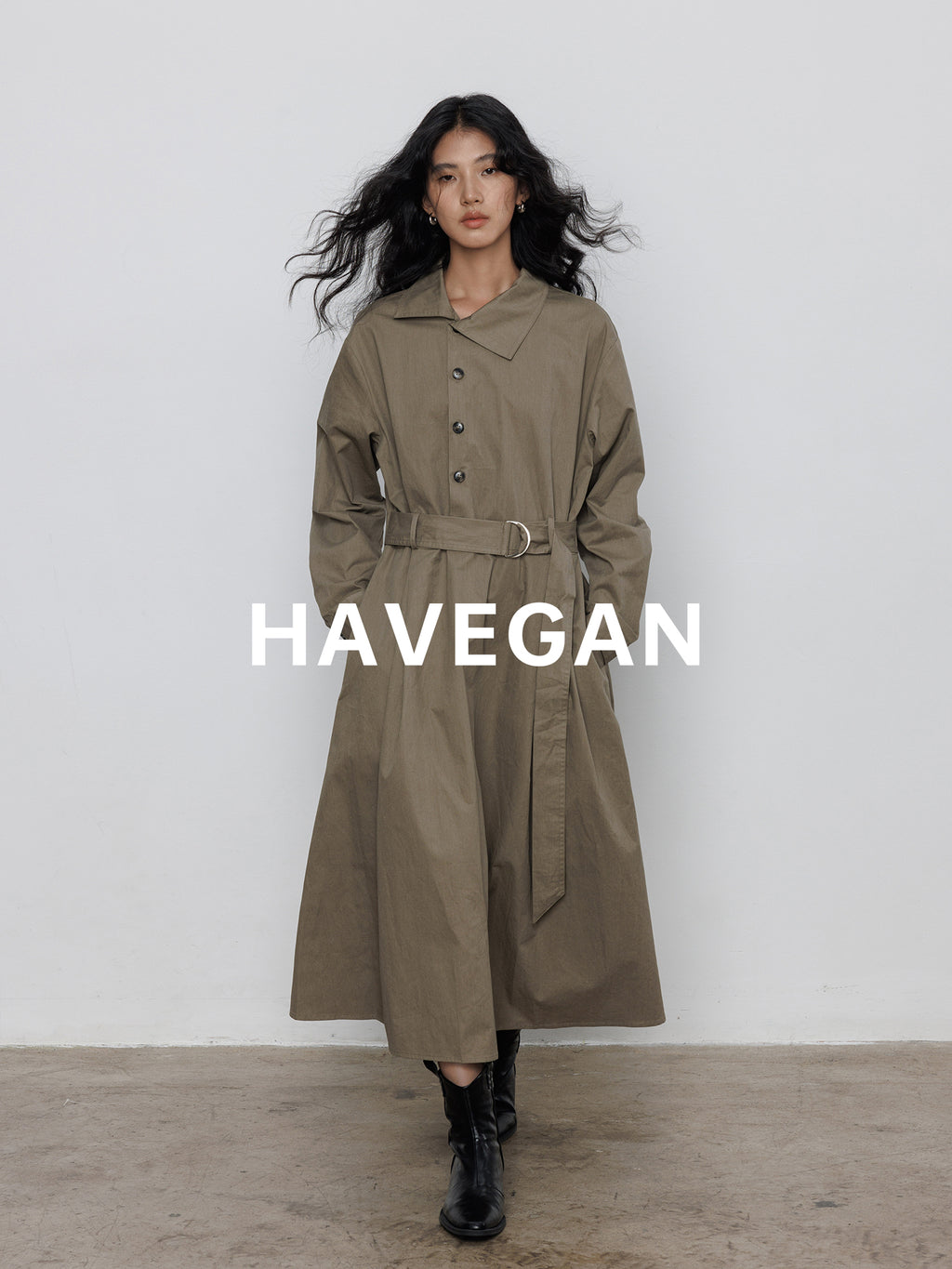 Waist-Belt Shirt Dress_BDHL7712