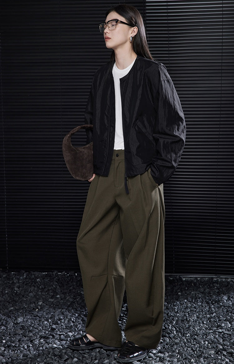 Wide Leg Tucked Pants_BDHL6430