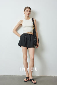 A-Line Slim Wide Shorts_BDHL6146