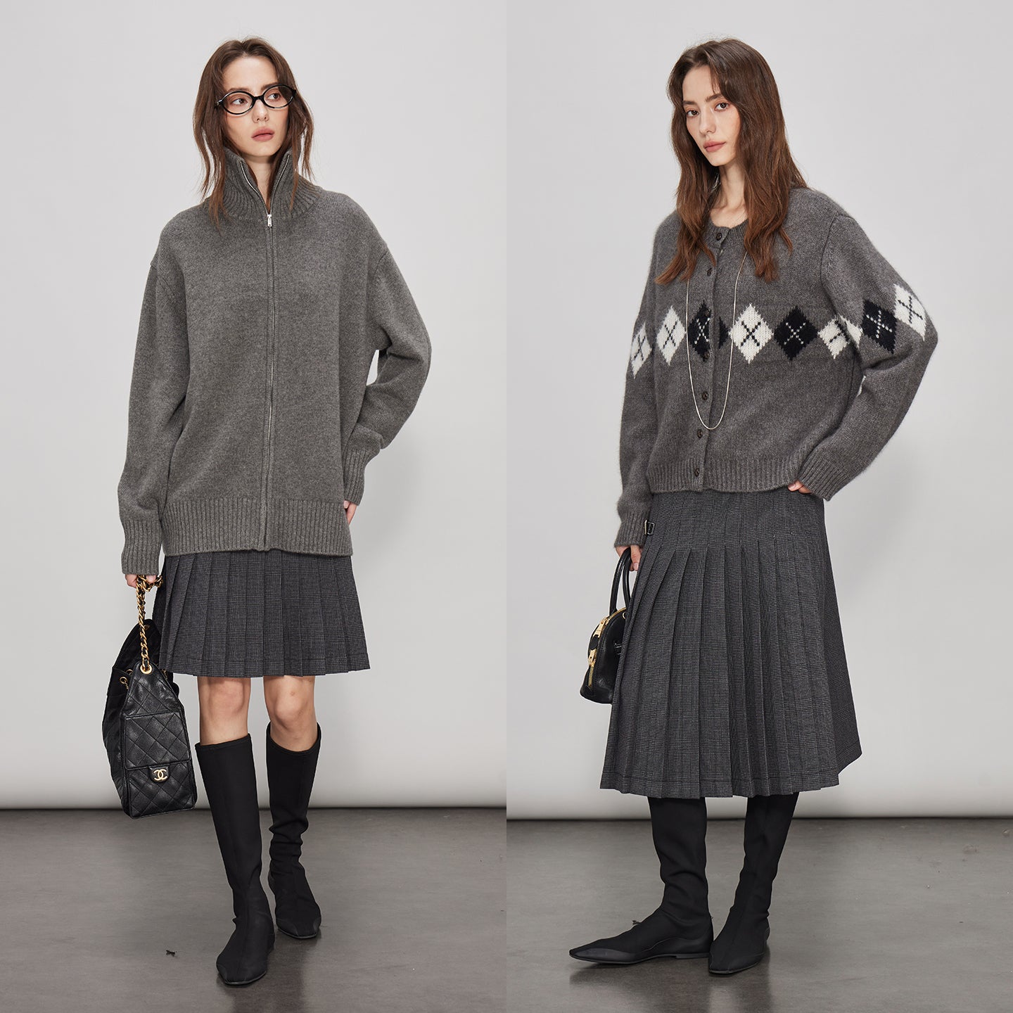 Short Or Long Pleated Skirt_BDHL7938