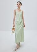 Pleated Textured Slip Dress_BDHL6323