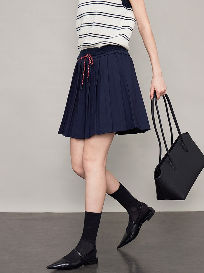 College String Pleated Skirt_BDHL6618