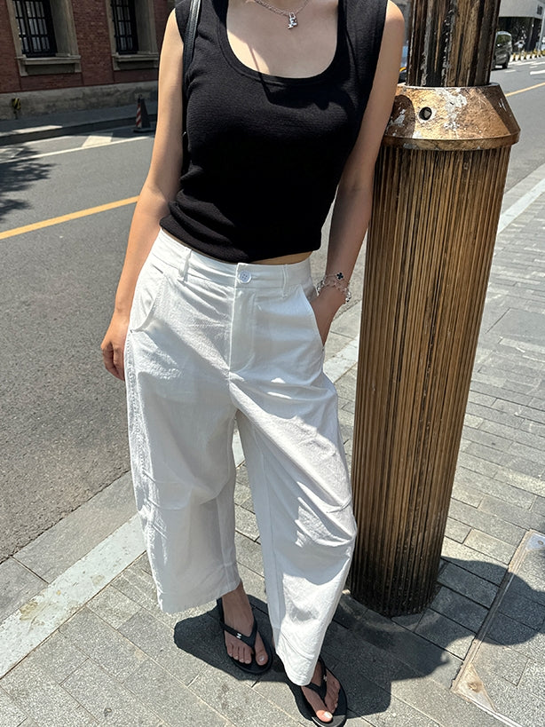 Three-Dimensional Wide-Leg Pants_BDHL7622