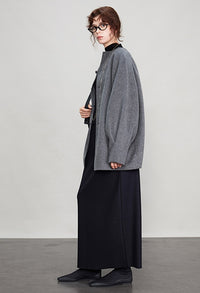 Sleeve Tuck Loose Reversible Coat_BDHL6707