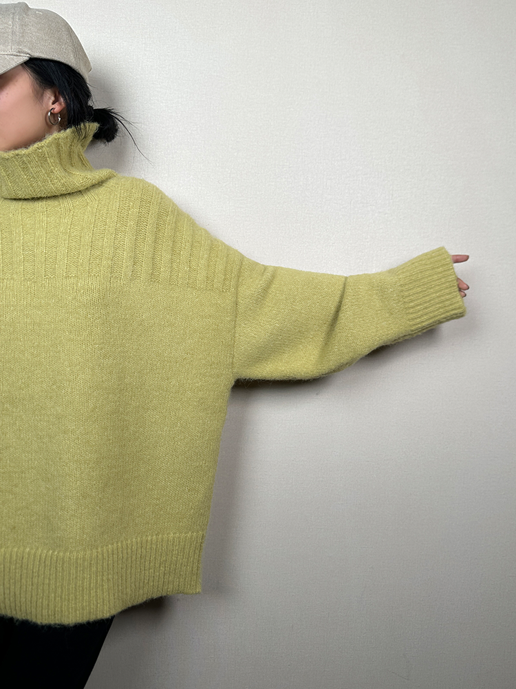 Thickened Relaxed Turtleneck Knit_BDHL6794