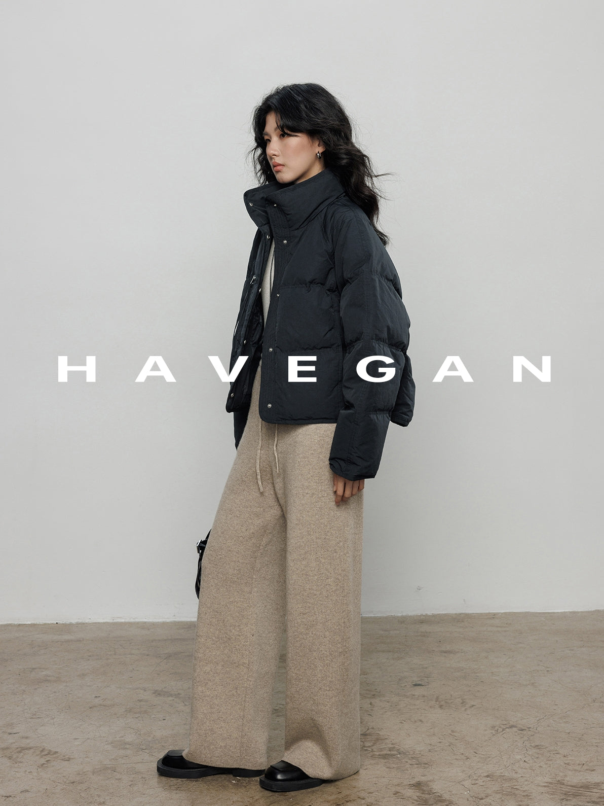 高腰磨毛運動褲_BDHL7964