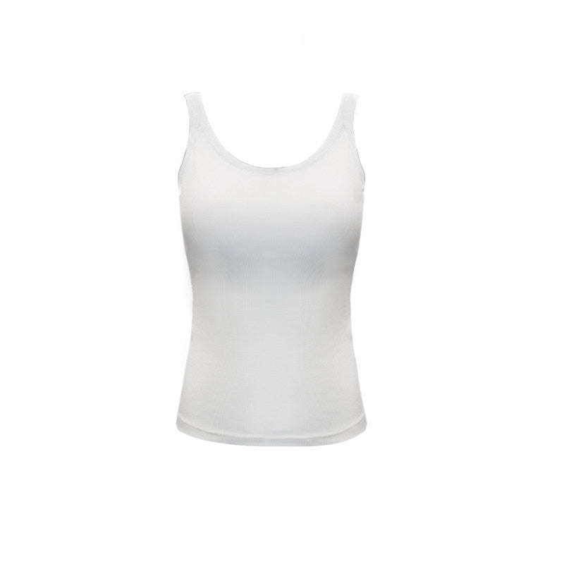 Color Block Ribbed Silk Blend Cami Vest_BDHL8270