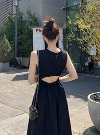 Sleeveless Backless Midi Dresses_BDHL6272