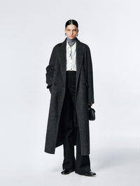 Double-sided minimalist style coat_BDHL5378