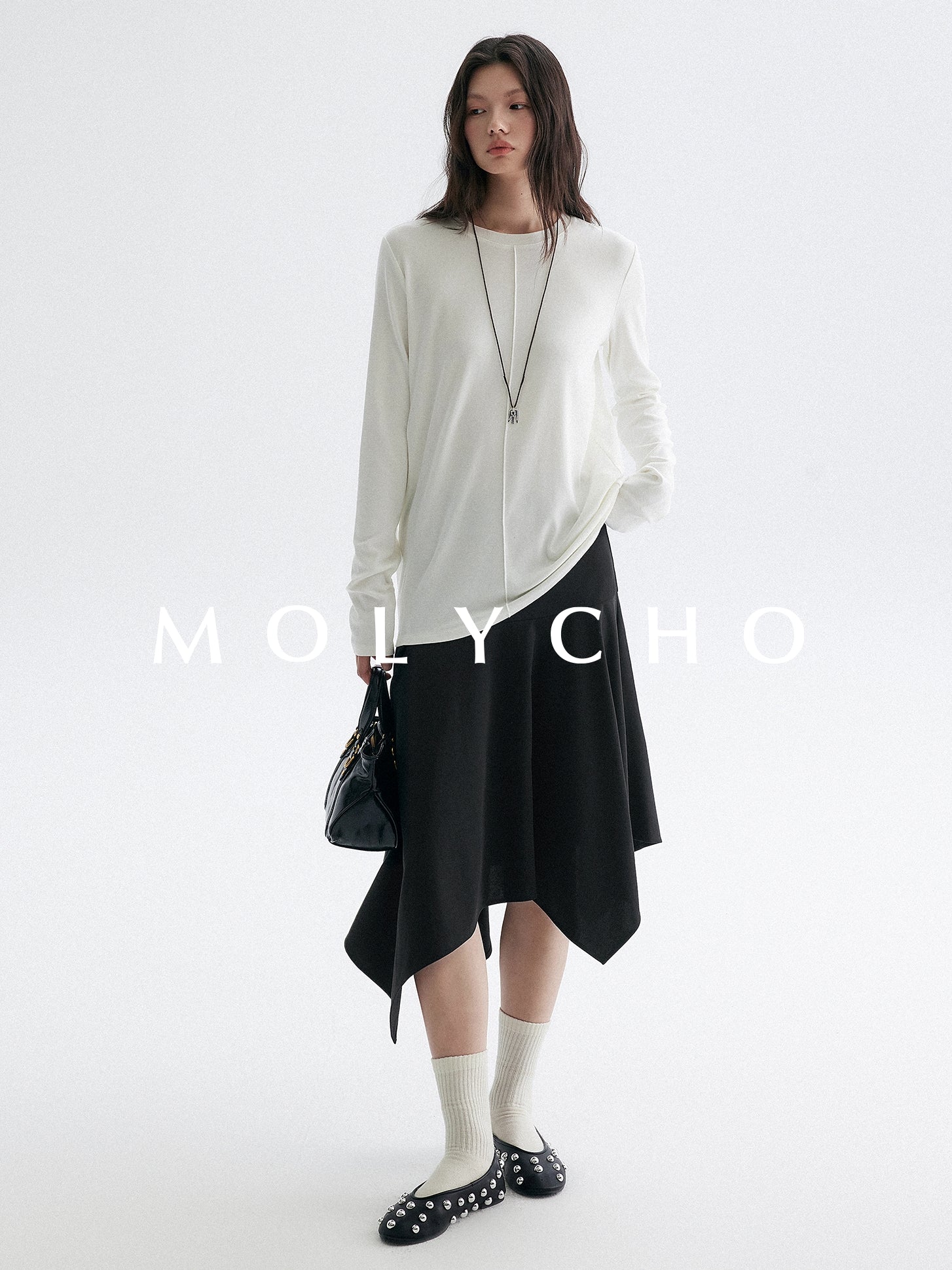 寬鬆白色上衣_BDHL7943