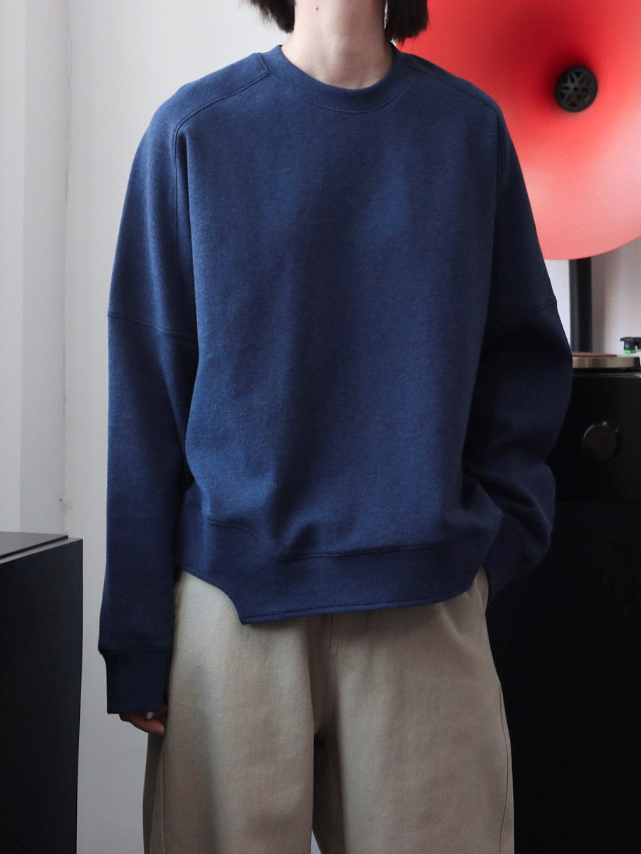 Hem-Cut Design Sweatshirt_BDHL8104