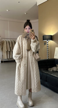 Winter twist cardigan coat_BDHL5353