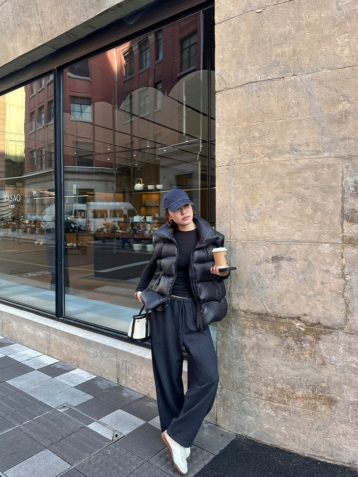 立領羽絨背心外套_BDHL8052