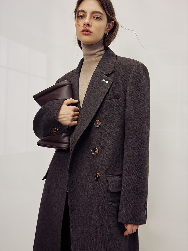 Lapel Collar Mid-Length Coat_BDHL7985