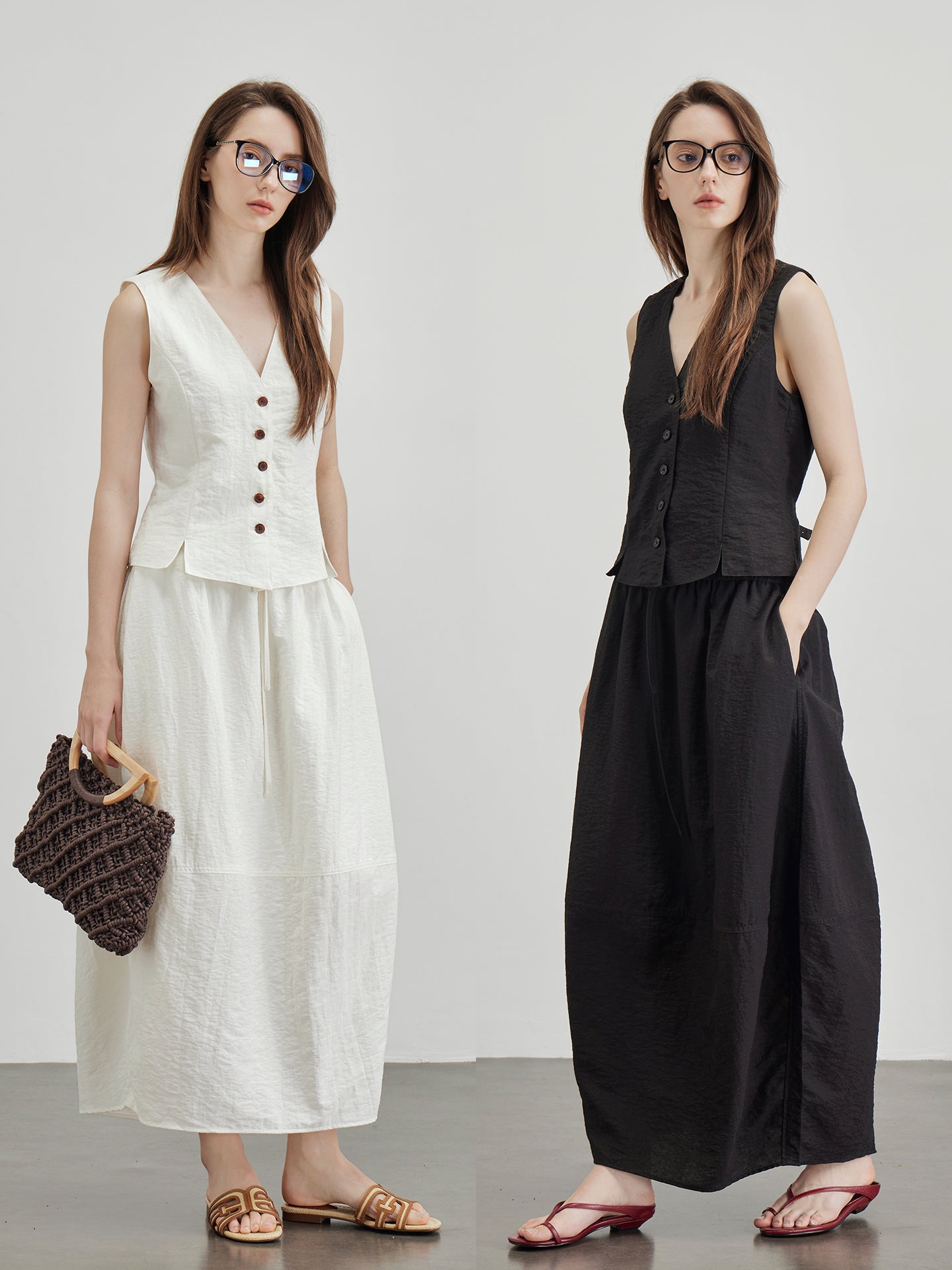 V-Neck Vest Or Bud Skirt_BDHL7600