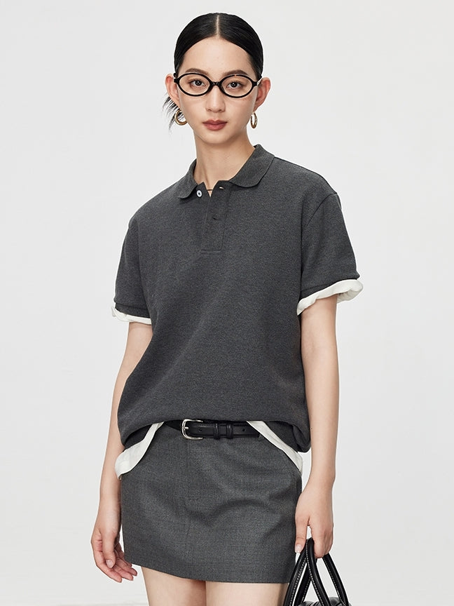 Simple Design Polo Shirt_BDHL7590