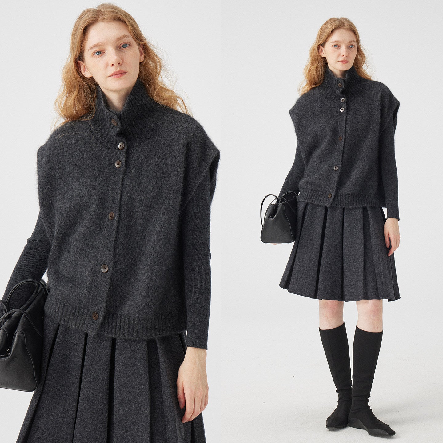 高領無袖針織上衣_BDHL8119