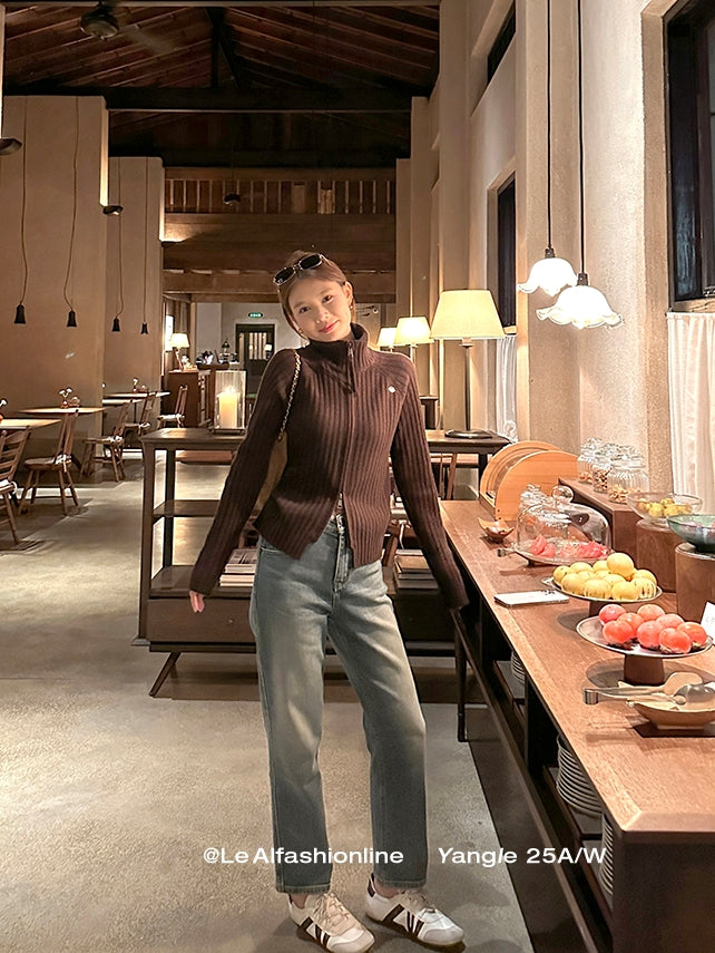 Zip-Up Knit Cardigan_BDHL7921