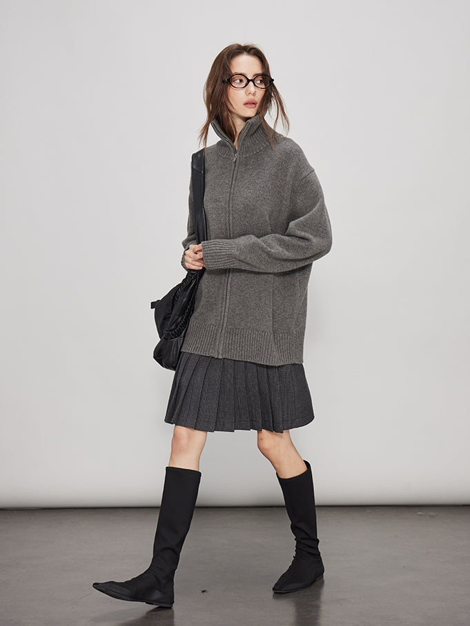 Short Or Long Pleated Skirt_BDHL7938