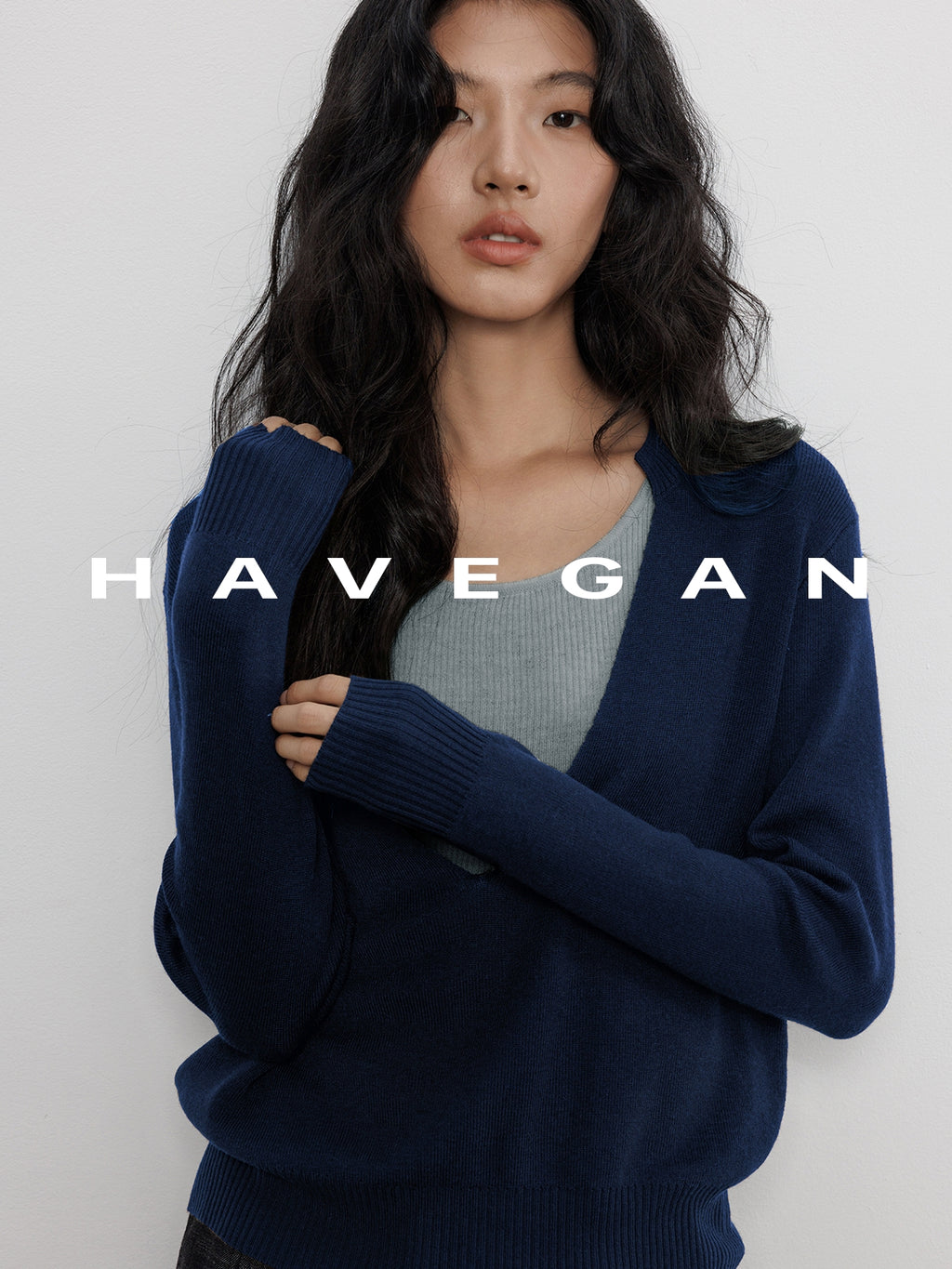 V-Neck Two-Piece Style Tops_BDHL7700