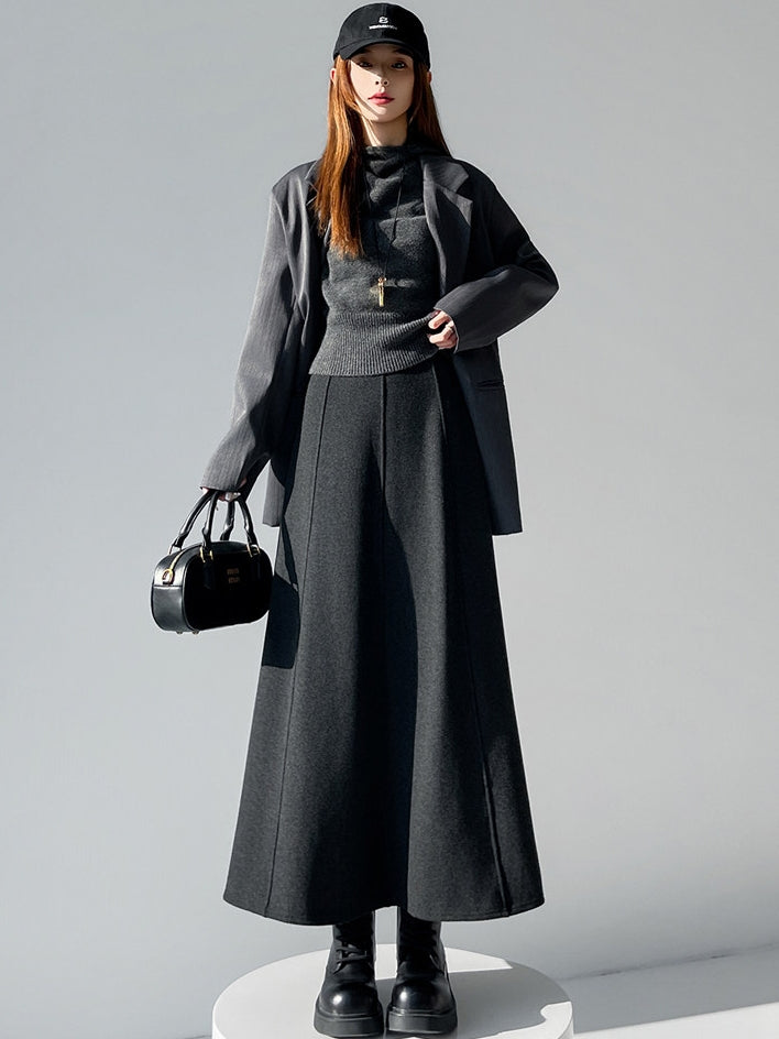 Slimming A-Line Maxi Skirt_BDHL8035