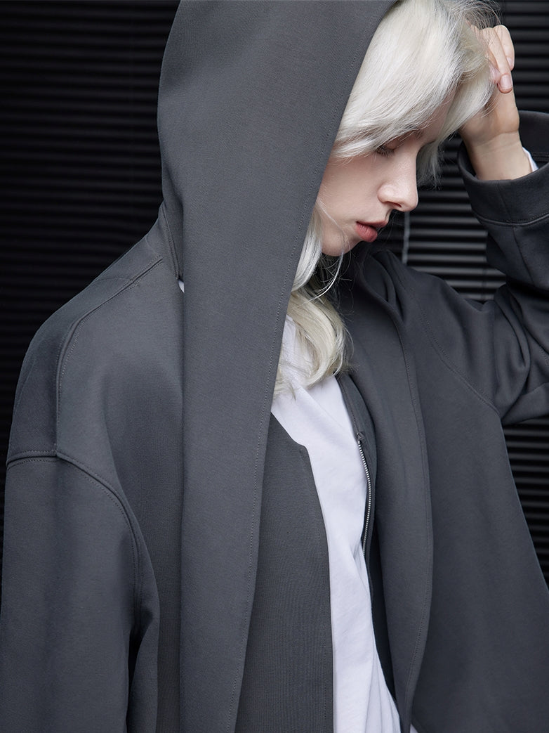 Gray Hooded Sweatshirt_BDHL7791