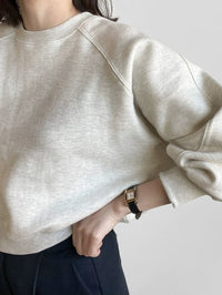 Thickened Short Gray Sweat Tops_BDHL6814